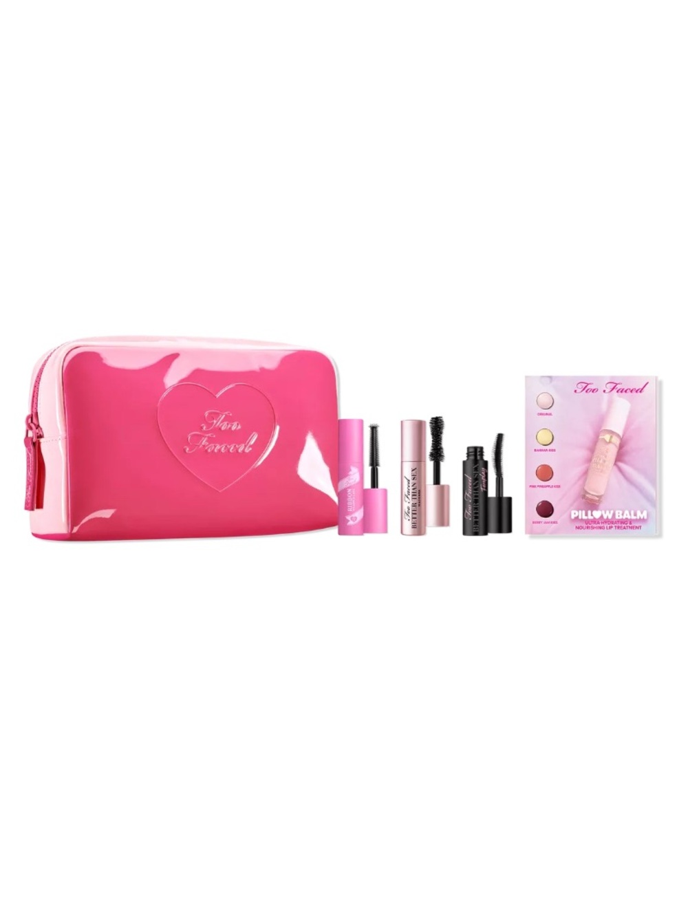 Too Faced Pink Makeup Set with Travel Pouch